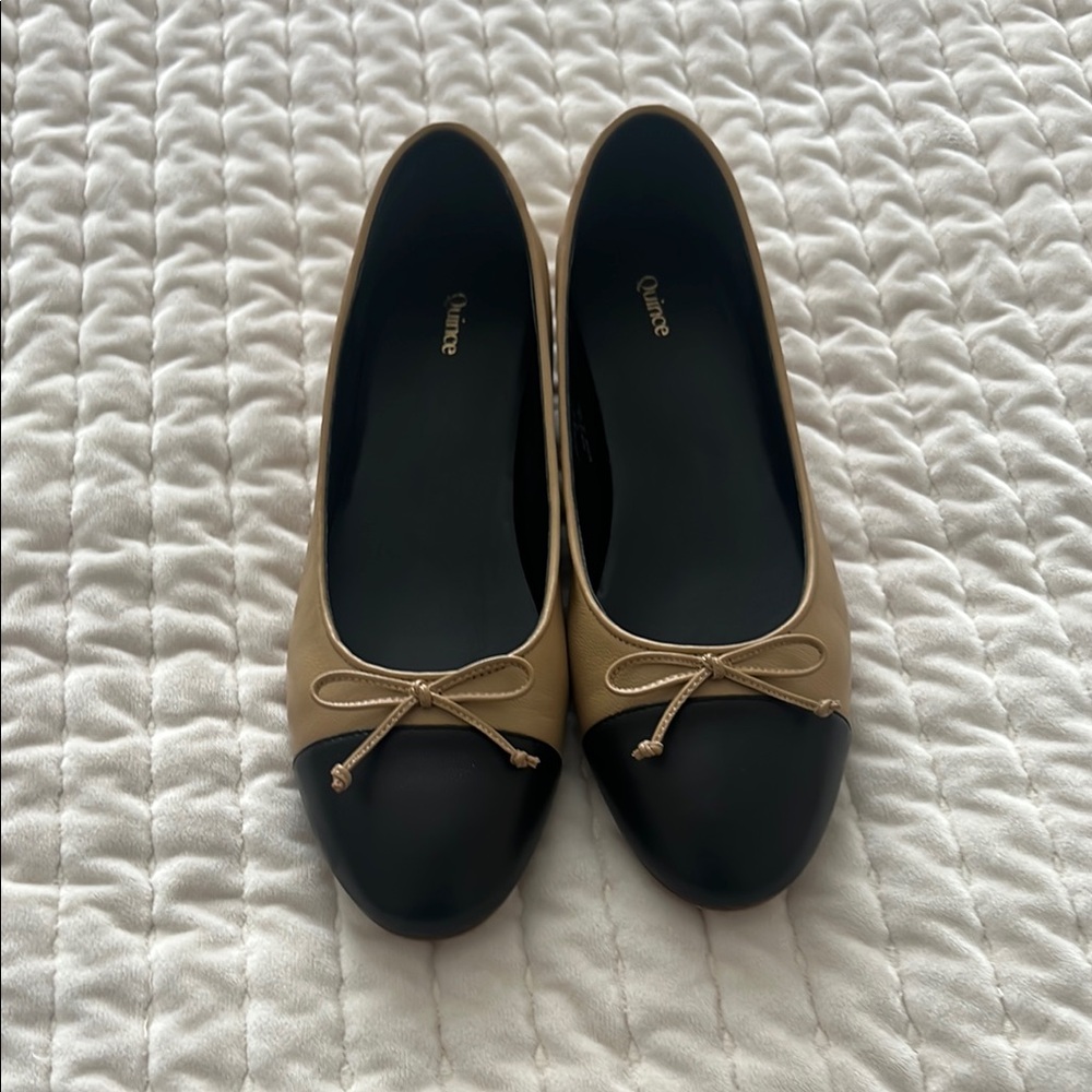 Chic Two-Tone Ballet Flats